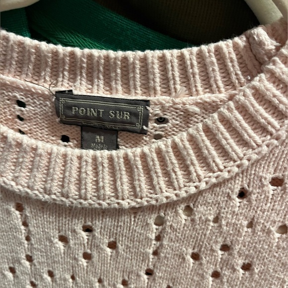 J. Crew x Point Sur Pointelle Sweater - Picture 4 of 5